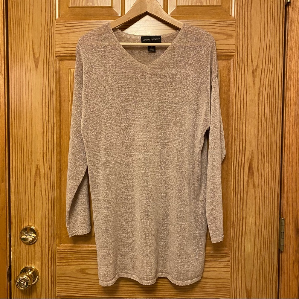 Classiques Entier Sweater Dress Tan color